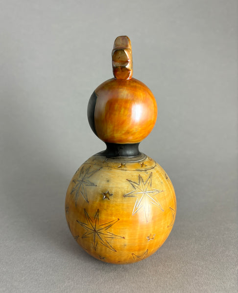 Kokeshi Momiji orange clair