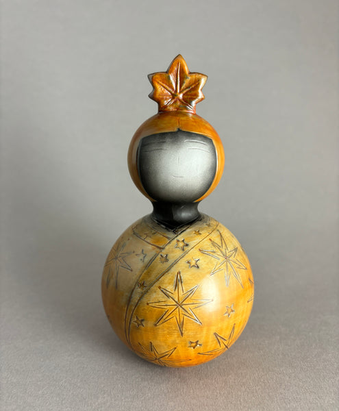 Kokeshi Momiji orange clair