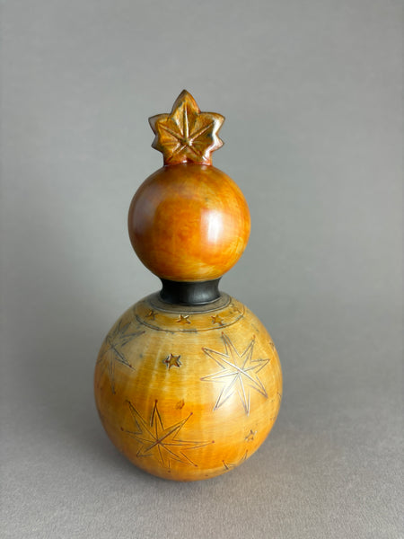 Kokeshi Momiji orange clair